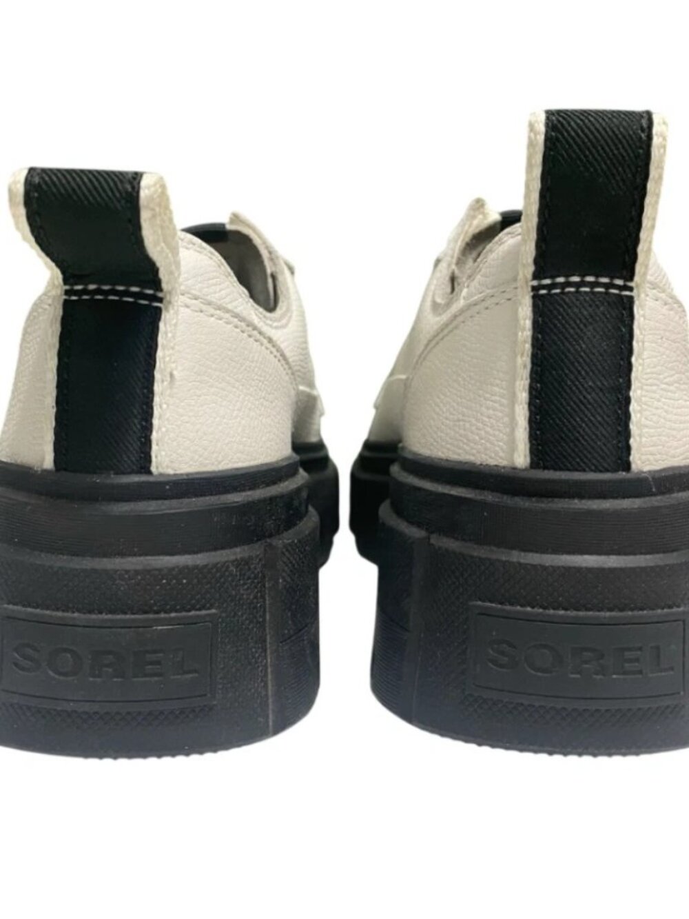 Sorel Caribou x WP Waterproof White Black Low Top Outdoor Hiking Boots Women 8.5 - Picture 4 of 6